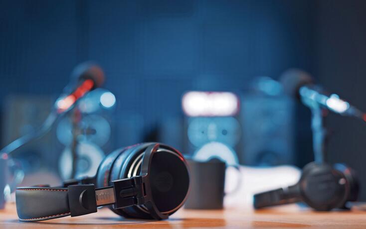 Radio broadcasting station professional equipment