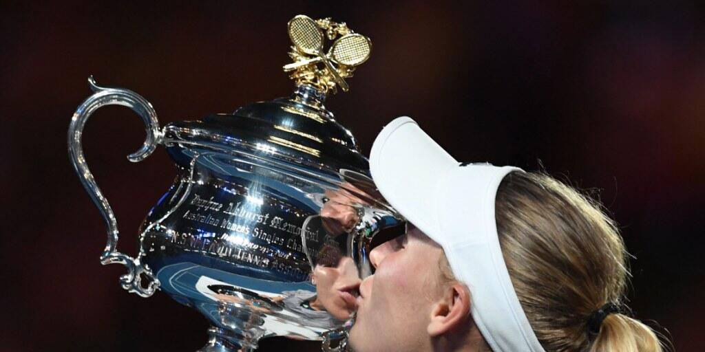 Caroline Wozniacki gewann die erste Grand-Slam-Trophäe ihrer Karriere