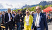 Feierlichkeiten zum Jubiläum bei der alten Rheinbrücke Vaduz–Sevelen