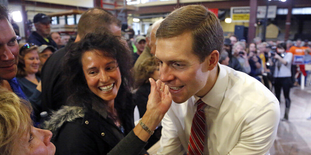"Wir haben es geschafft": Der 33-jährige Demokrat Conor Lamb beansprucht den Sieg in der äusserst knapp verlaufenen Nachwahl in Pennsylvania für einen Sitz im US-Repräsentantenhaus für sich. (Archivbild)