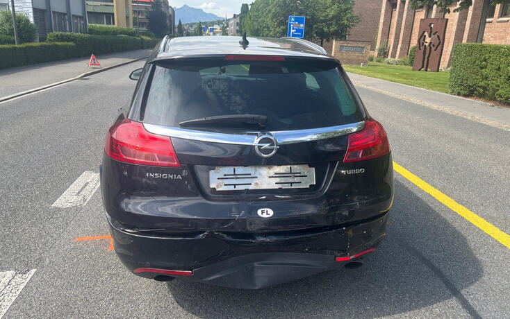 Verkehrsunfall in Vaduz am 8 . Juni 2026