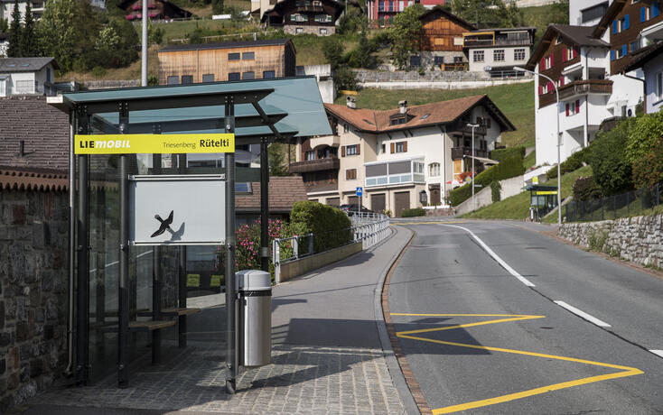 Bushaltestelle  Rütelti Triesenberg