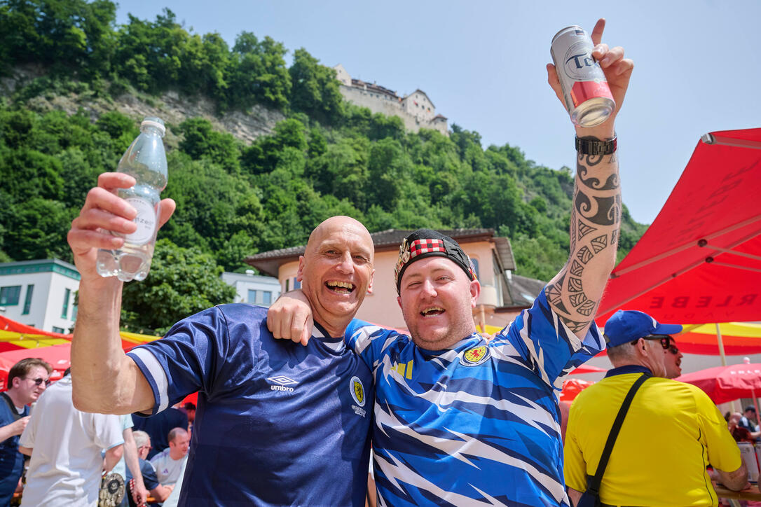 Schottische Fans in Vaduz (09.06.2025)
