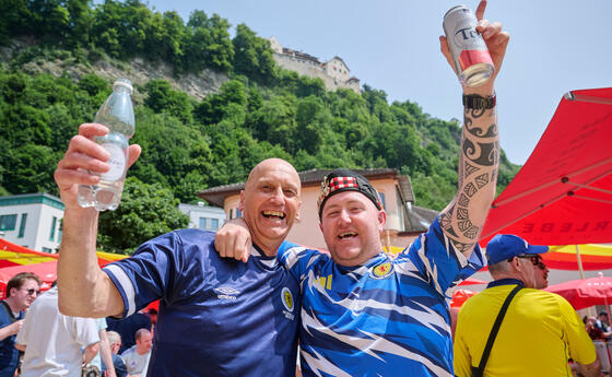 Schottische Fans in Vaduz (09.06.2025)