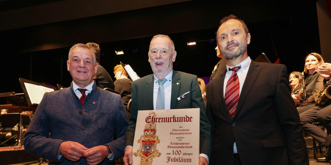 Liechtenstein Vaduz 100 Jahre Liechtensteiner Blasmusikverband Festkonzert