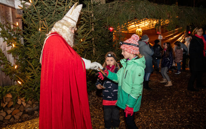Nikolaus im Walde, Schellenberg (07.12.2024)