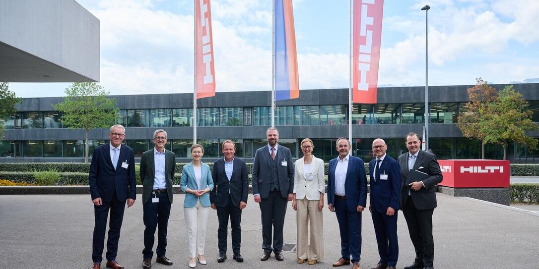 Treffen der Regierung in der Firmenzentrale der Hilti AG
