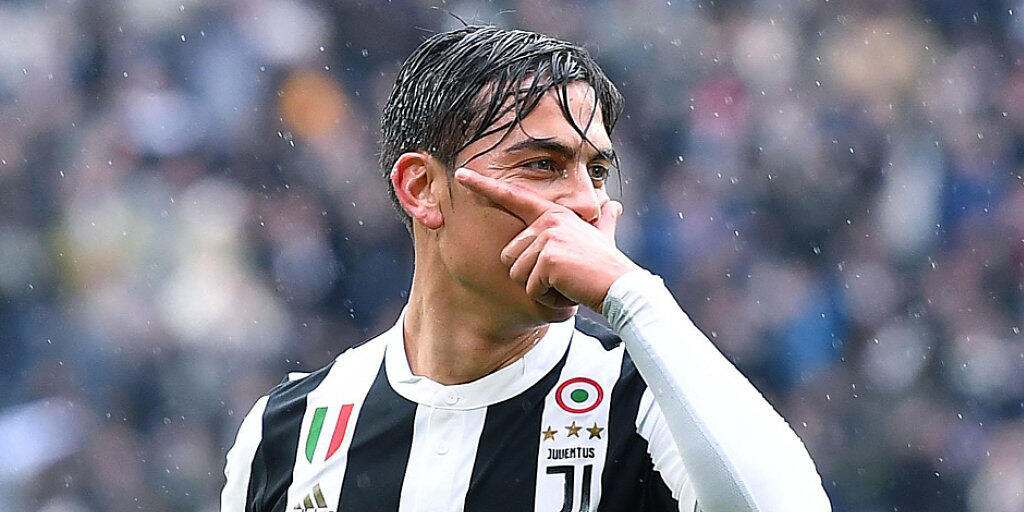Durfte seinen Torjubel gleich zweimal vorführen: Juves Argentinier Paulo Dybala