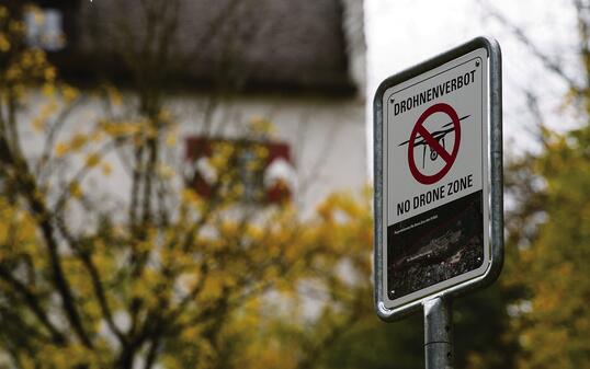 Flugverbot beim schloss Vaduz