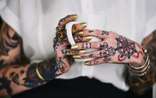 She loves her tattoos