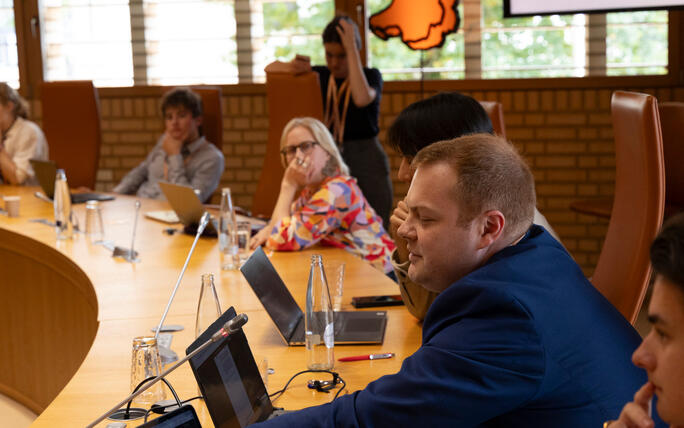 10. Jugendsession im Liechtensteiner Landtag.