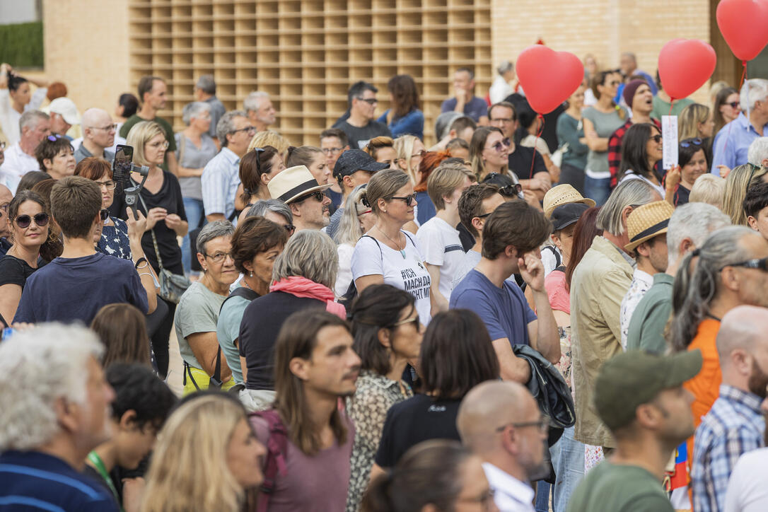 Corona Demo in Vaduz