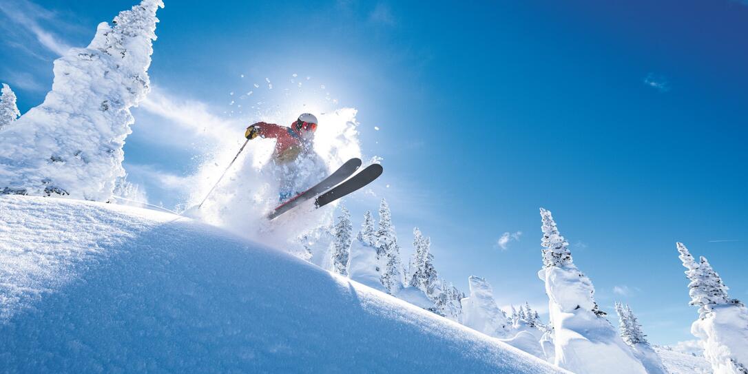 Powder skiing