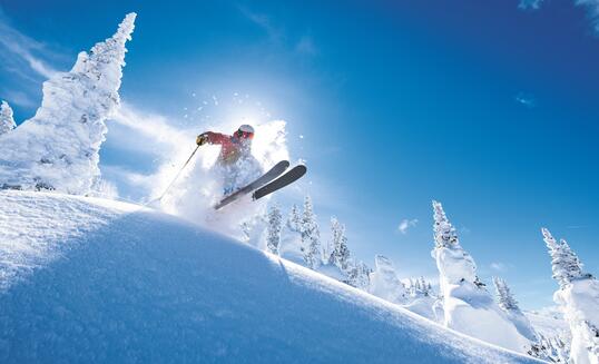 Powder skiing