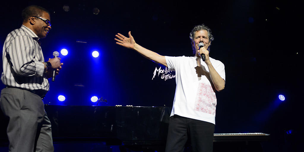 Chick Corea (rechts) feiert am 12. Juni seinen 75. Geburtstag. Hier bei seinem Auftritt in Montreux 2015 zusammen mit Herbie Hancock (links). Chick Corea (rechts) feiert am 12. Juni seinen 75. Geburtstag. Hier bei seinem Auftritt in Montreux 2015 zusammen mit Herbie Hancock (links).