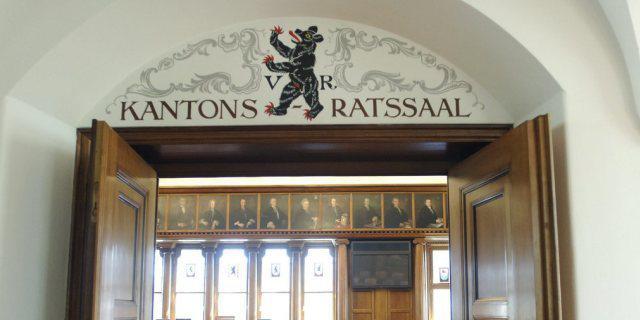 Blick in den Kantonsratssaal in Herisau (Archiv)