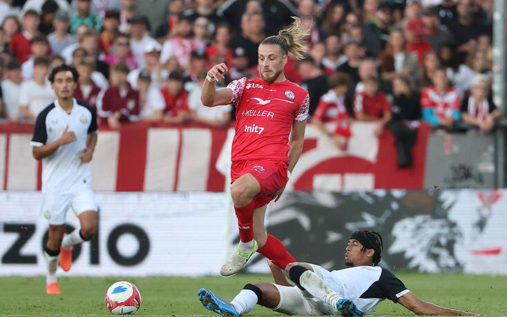 Der Neue: Brian Beyer, hier noch im Dress des FC Winterthur, sollte heute bereits einsatzf&auml;hig sein.
