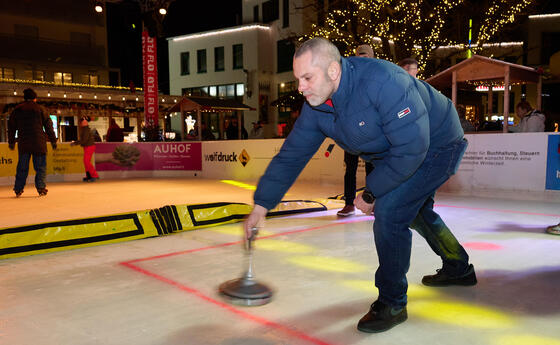 Dörferduell Eisstockschiessen
