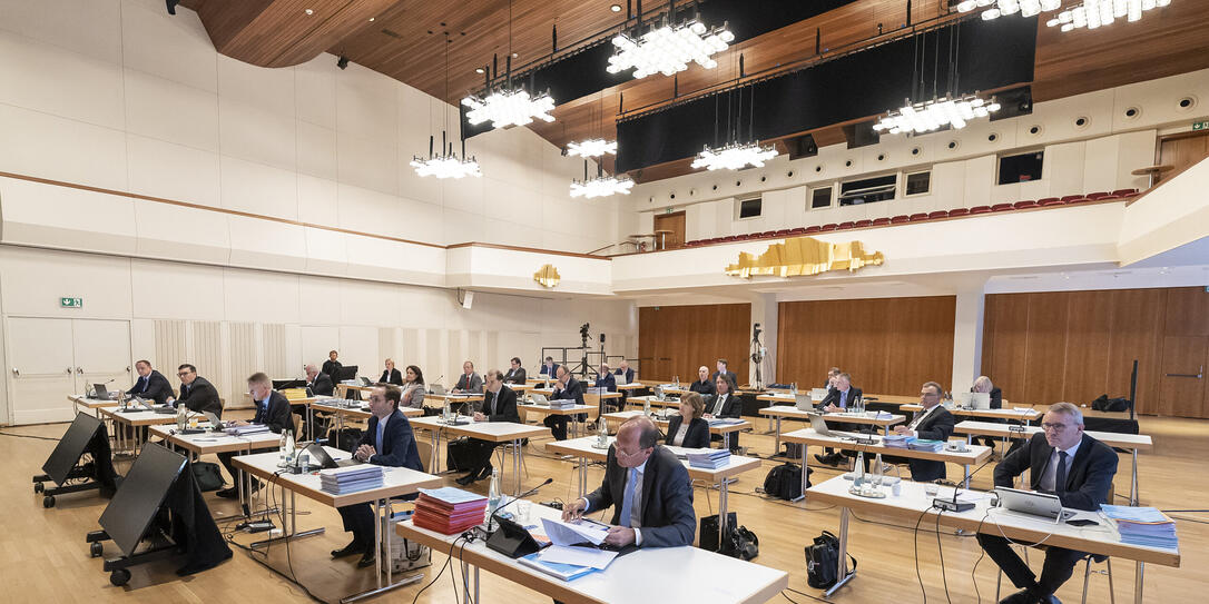 Liechtensteiner Landtag in Vaduz