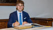 Eintragung in das Goldene Buch auf Schloss Vaduz (26.09.2025)