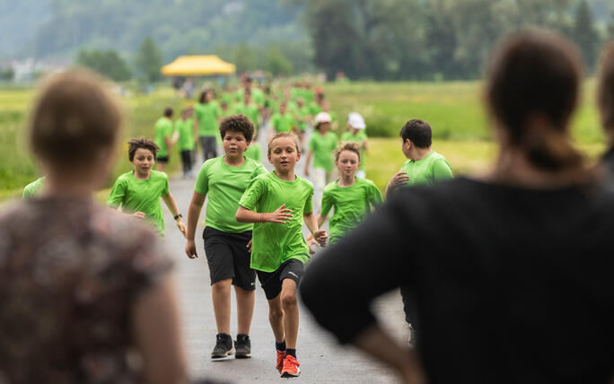 Sponsorenlauf der Primarschule Mauren