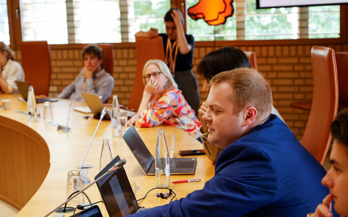10. Jugendsession im Liechtensteiner Landtag.