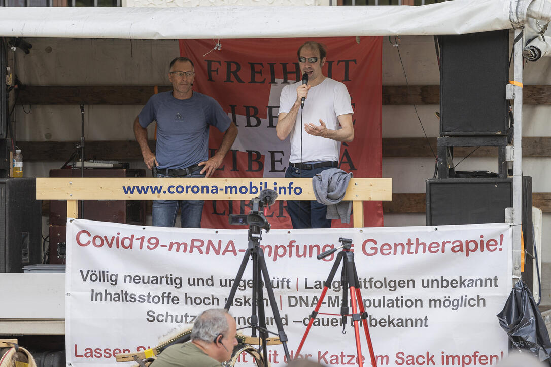 Corona Demo in Vaduz