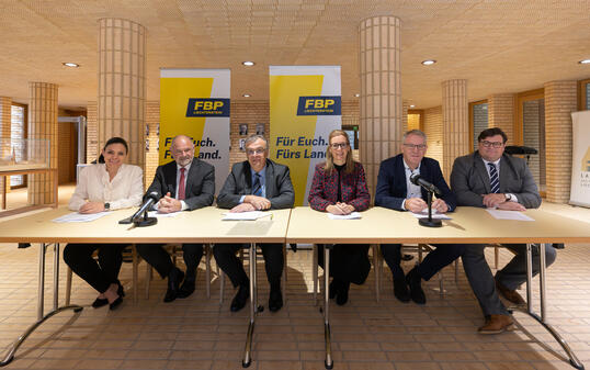 241202 Pressekonferenz FBP, Landtagsgebäue Vaduz