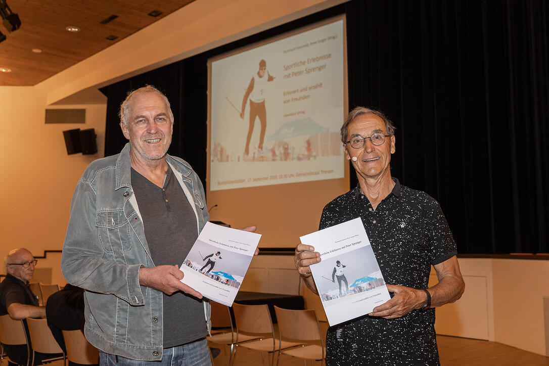 Buchpräsentation, Sportliche Erlebnisse mit Peter Sprenger