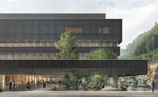 Visualisierung der neuen Landesbibliothek