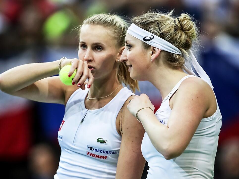 Zwei der Aushängeschilder in Lugano: Timea Bacsinszky (re.) und Jil Teichmann