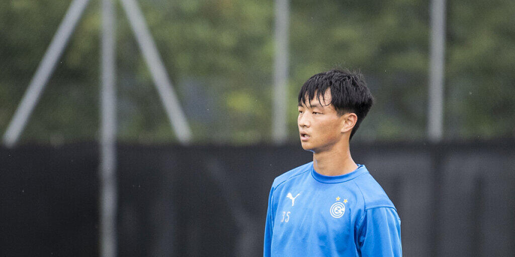 Yang Ming-Yang in seinem ersten Training mit den Grasshoppers