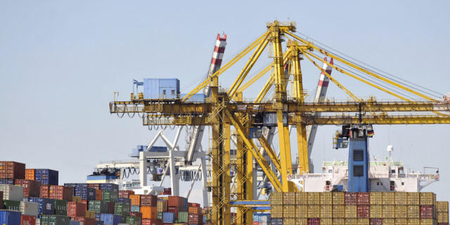 Export-Kraftprotz Deutschland: Container im Hafen von Hamburg