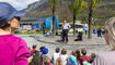 Feierlichkeiten zum Jubiläum bei der alten Rheinbrücke Vaduz–Sevelen