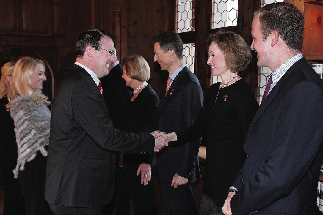 Neujahrsempfang auf Schloss Vaduz  08.01.15