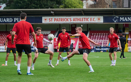 Abschlusstraining im Richmond Park in Dublin