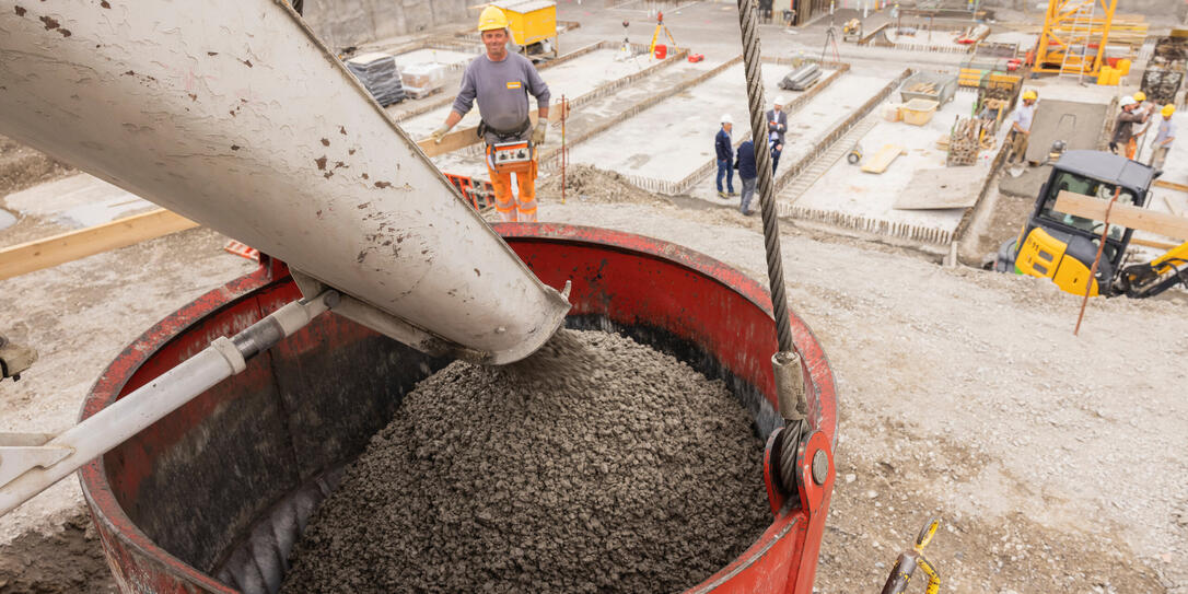 Baustelle in Vaduz Baustelle in Vaduz