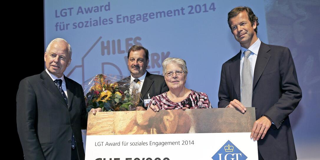Verleihung LGT Award für soziales Engagement