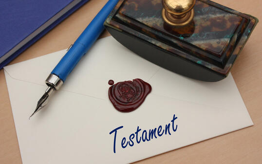 Will - Sealed manuscript