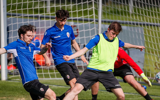 Liechtenstein Fussball LFV Training U21 Nati Liechtenstein