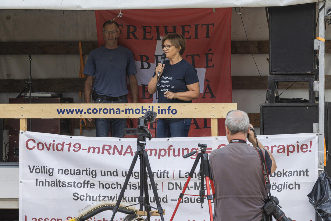 Corona Demo in Vaduz
