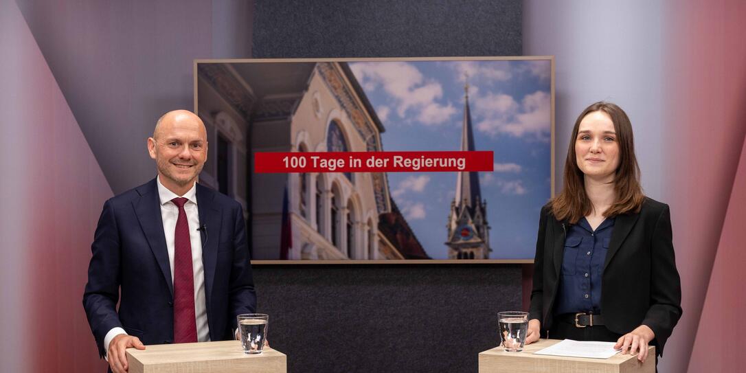 Videointerview 100 Tage in der Regierung mit Hubert Büchel