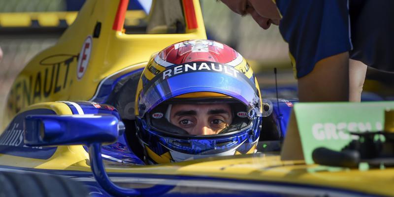 Sébastien Buemi im Cockpit des Renault e.dams