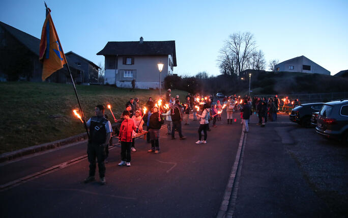 Fackel- und Lampionzug in Gamprin (08.03.2025)