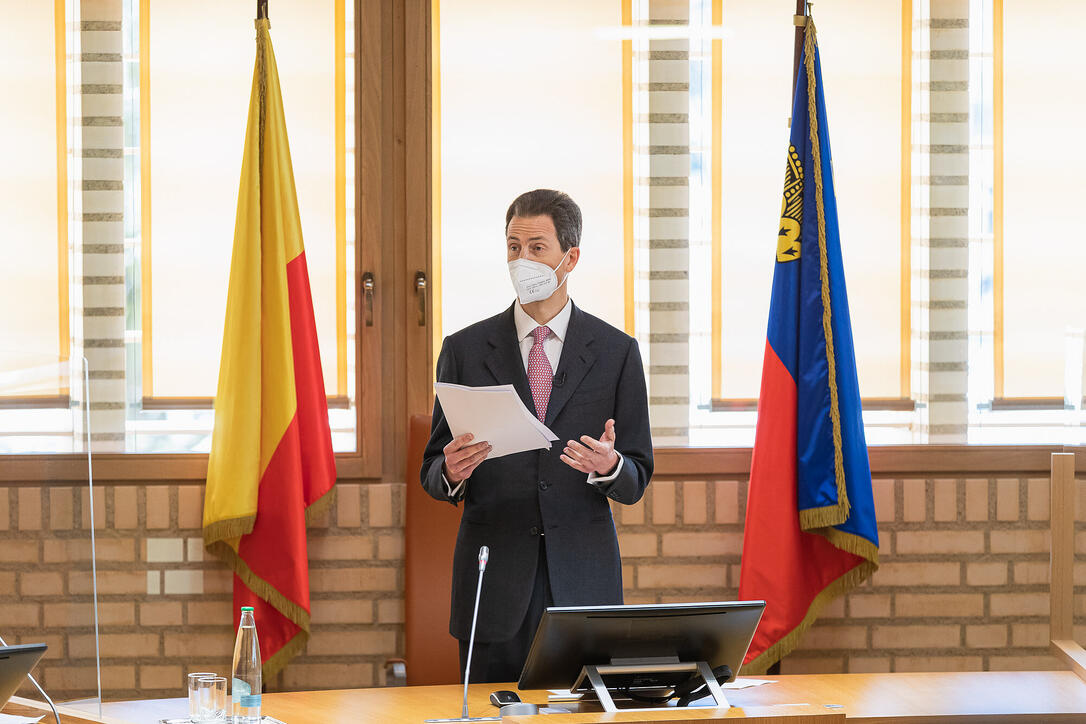 Landtagseröffnung 2021 in Vaduz