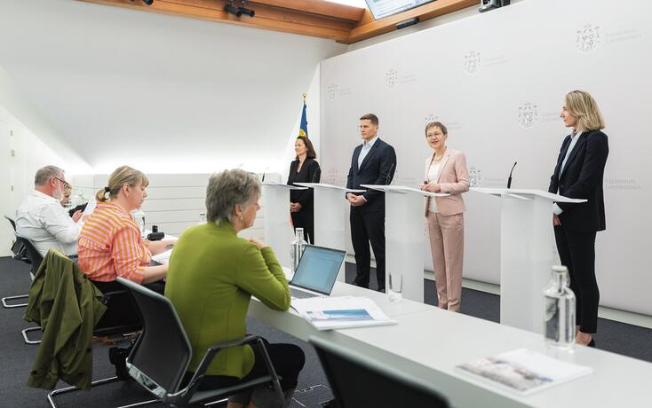 Regierung Pressekonferenz