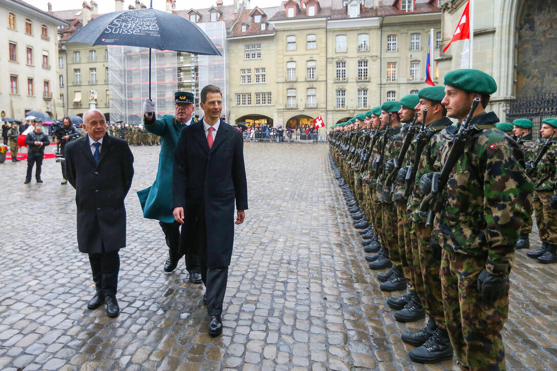 Schweiz Liechtenstein Staatsbesuch Erbprinzenpaar Regierung Bundesrat