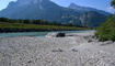 Trockener Alpenrhein