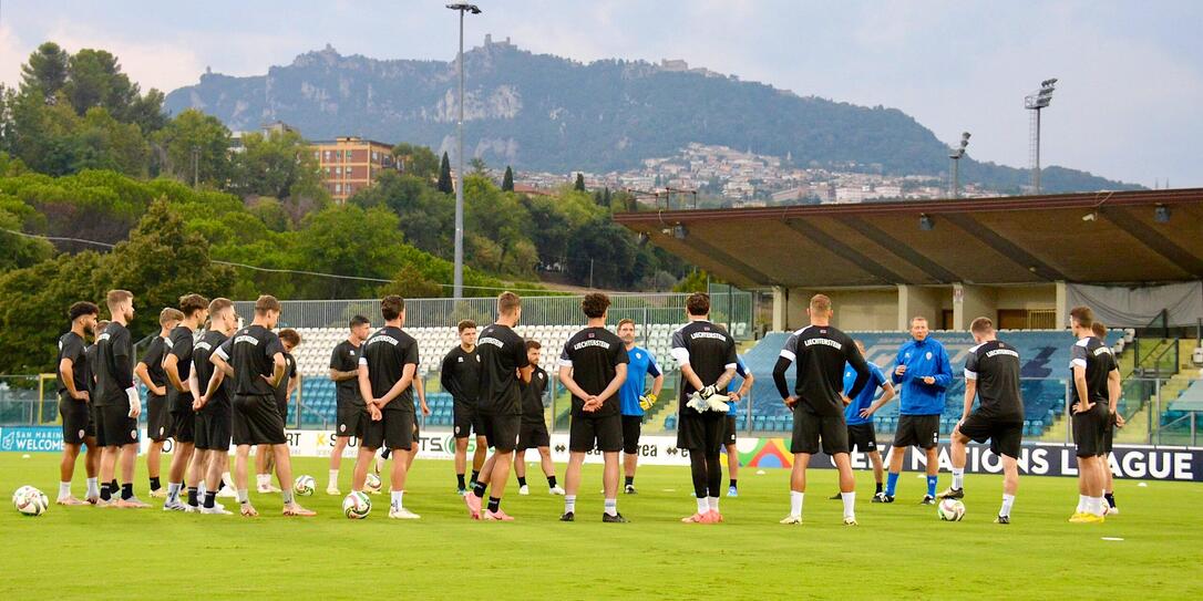Abschlusstraining im San Marino Stadion Abschlusstraining im San Marino Stadion