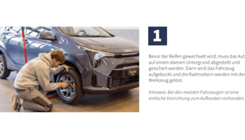 Reifenwechsel beim Auto